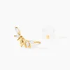 Boucles D'oreilles Puces Miyako Or Jaune Oxyde De Zirconium