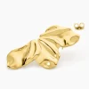 Boucles D'oreilles Puces Myria Acier Jaune