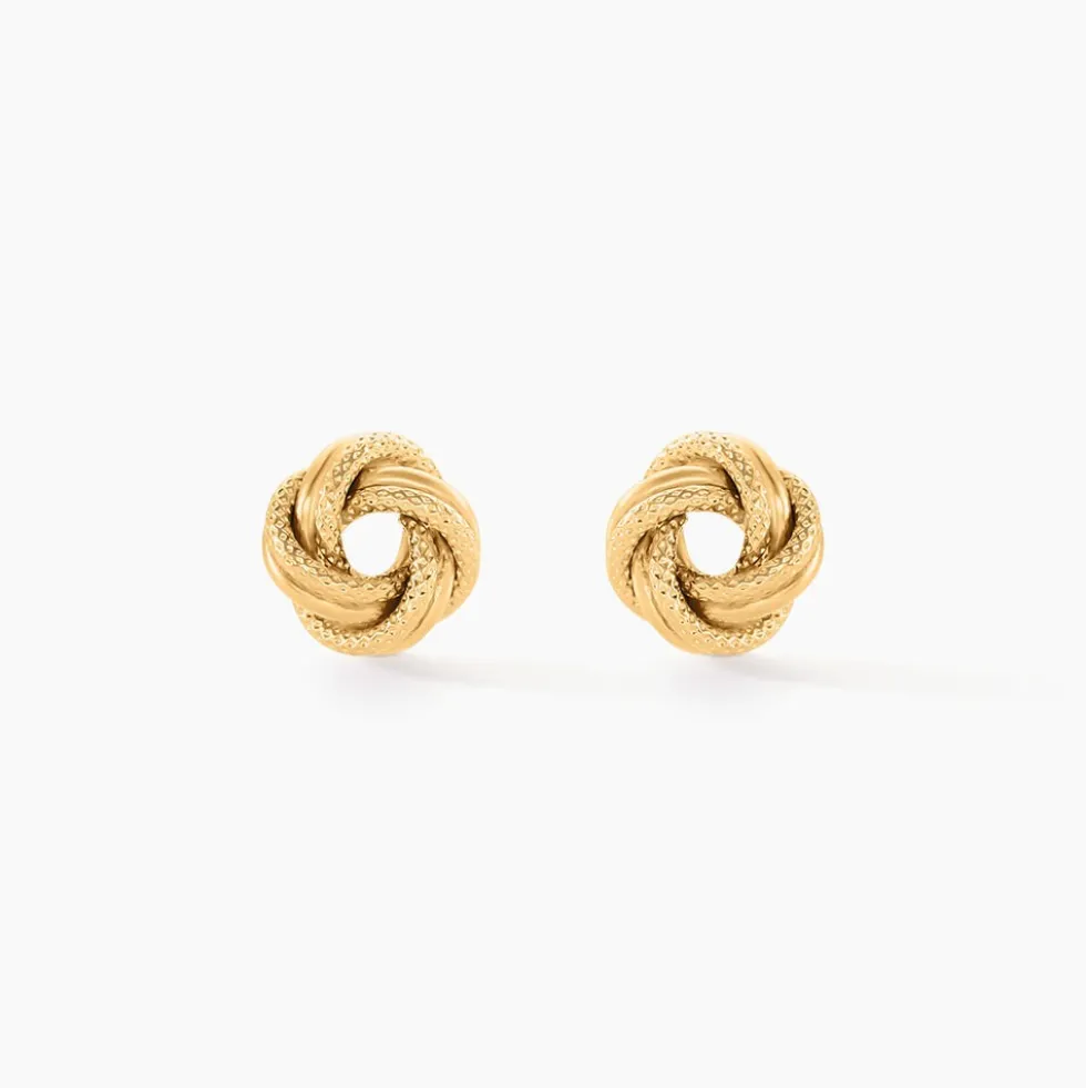 Boucles D'oreilles Puces Nils Or Jaune