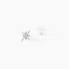 Boucles D'oreilles Puces Or Blanc Astrale Oxyde De Zirconium
