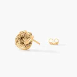 Boucles D'oreilles Puces Or Jaune Campanula