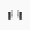 Boucles D'oreilles Puces Ouarida Argent Blanc Oxyde De Zirconium