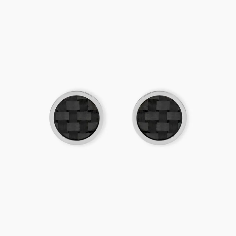 Boucles D'oreilles Puces Phebus Him Classique Acier Blanc