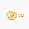 Boucles D'oreilles Puces Phebus Him Acier Doré