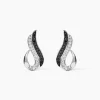 Boucles D'oreilles Puces Priscillia Argent Blanc Oxyde De Zirconium
