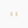 Boucles D'oreilles Puces Rachilda Or Jaune Oxyde De Zirconium