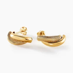Boucles D'oreilles Puces Sawney Or Jaune