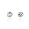Boucles D'oreilles Puces Talya Argent Blanc Oxyde De Zirconium
