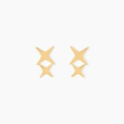 Boucles D'Oreilles Puces Usagi Or Jaune