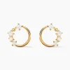 Boucles D'oreilles Puces Wenona Or Jaune Oxyde De Zirconium