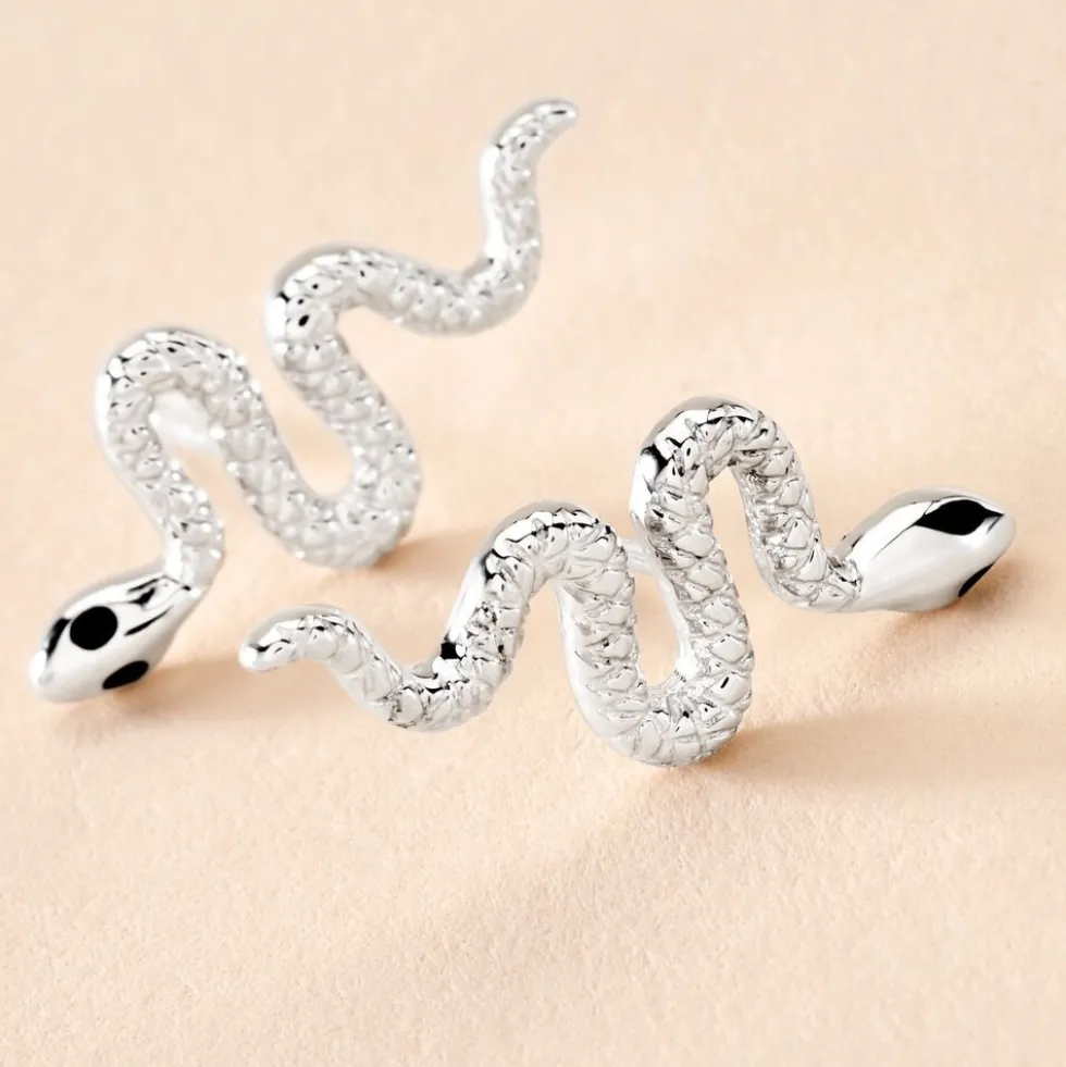 Boucles D'oreilles Puces Yoshie Argent Blanc