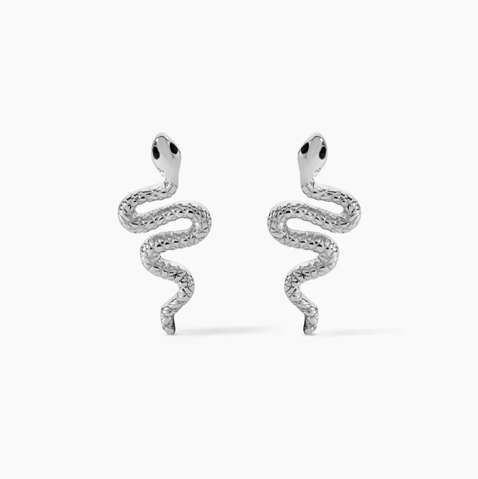 Boucles D'oreilles Puces Yoshie Argent Blanc