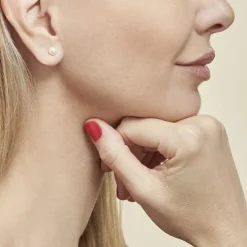 Boucles D'oreilles Suki Or Jaune Perle De Culture
