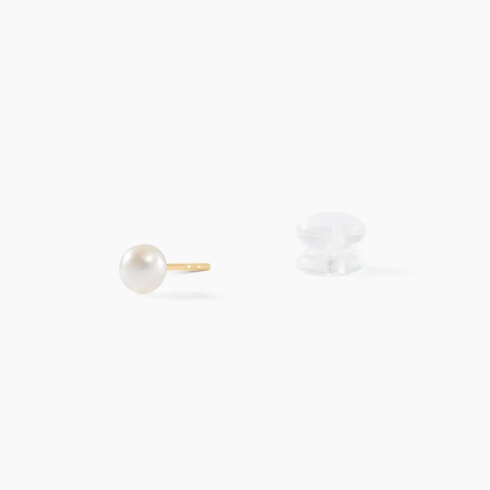 Boucles D'oreilles Suki Or Jaune Perle De Culture