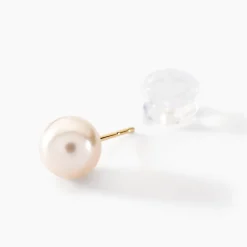 Boucles D'oreilles Suki Or Jaune Perle De Culture