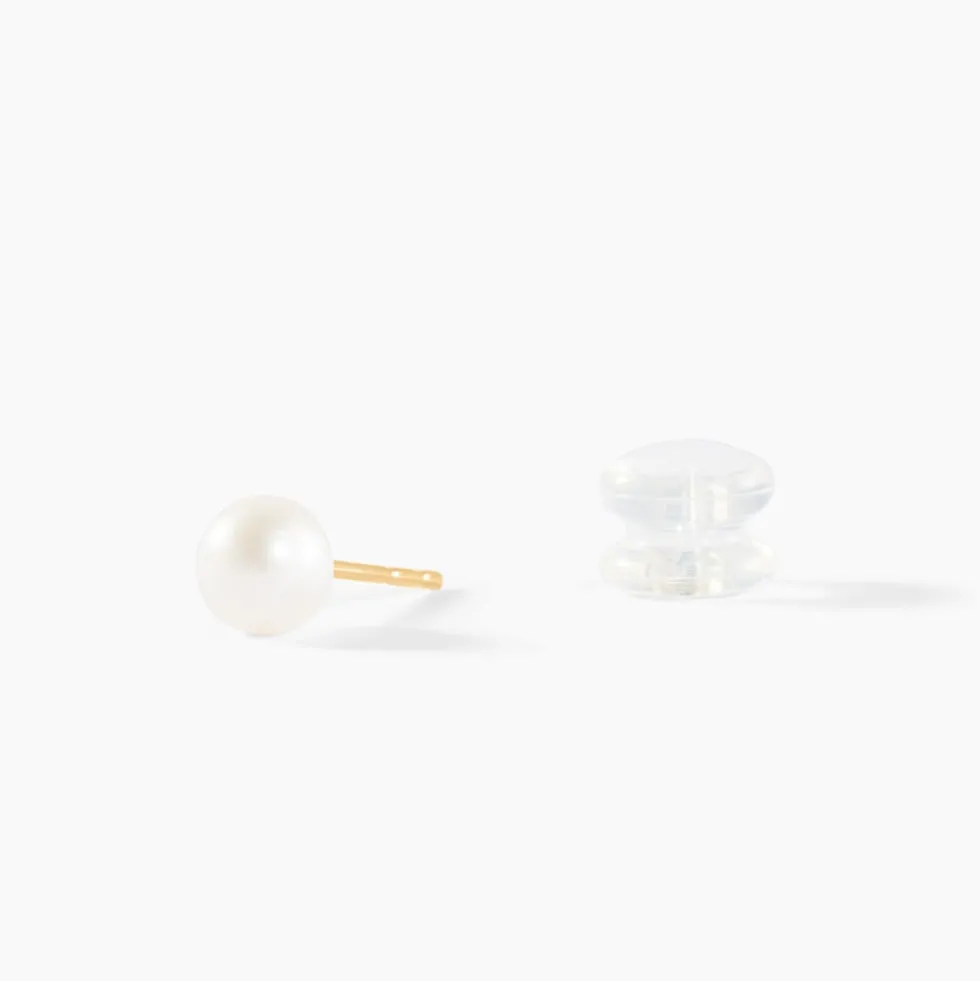 Boucles D'oreilles Suki Or Jaune Perle De Culture