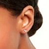 Boucles D'Oreillesucles D'Oreilles Dépareillées Balazs Or Jaune Oxyde De Zirconium