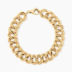 Bracelet Aaron Maille Fantaisie Or Jaune