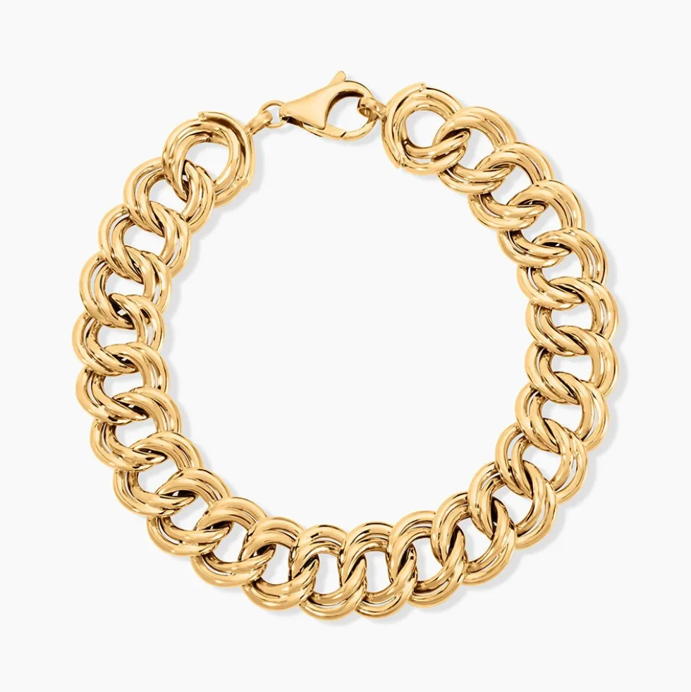 Bracelet Aaron Maille Fantaisie Or Jaune