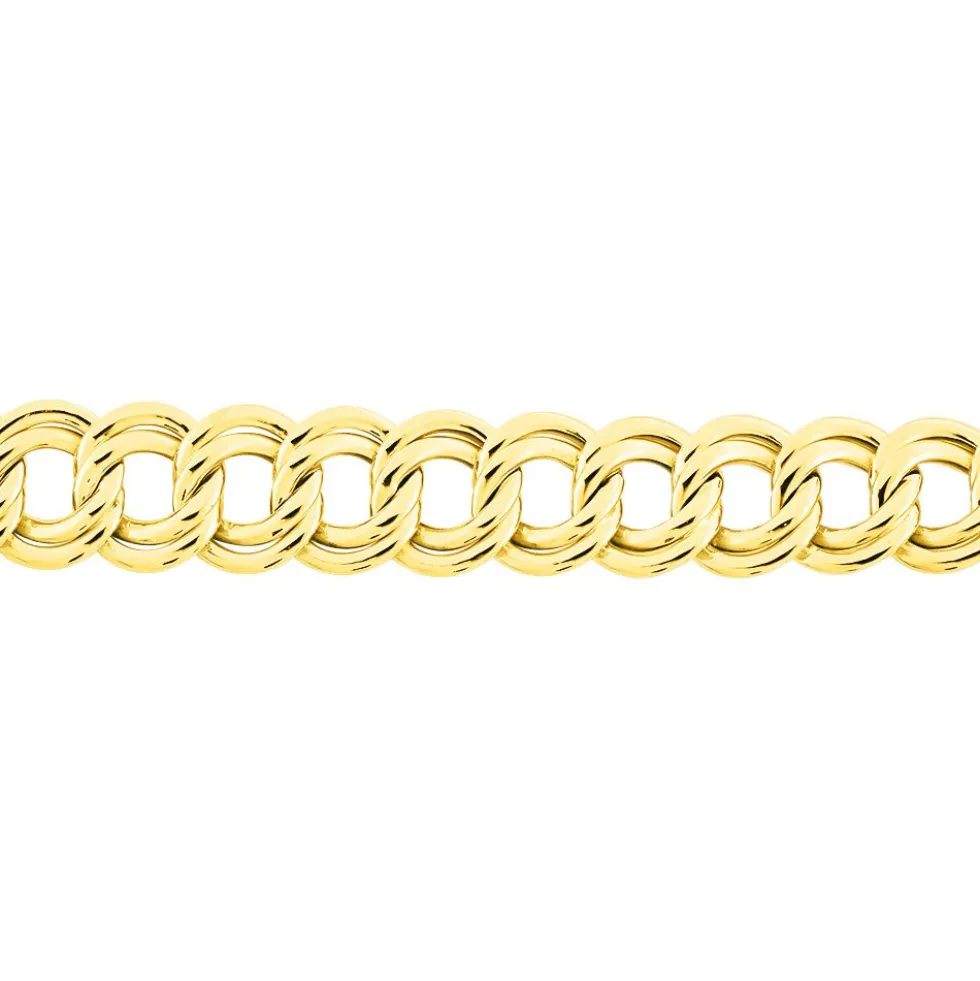 Bracelet Aaron Maille Fantaisie Or Jaune
