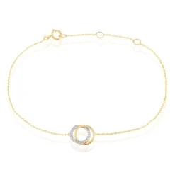 Bracelet Absolu Or Bicolore Diamant