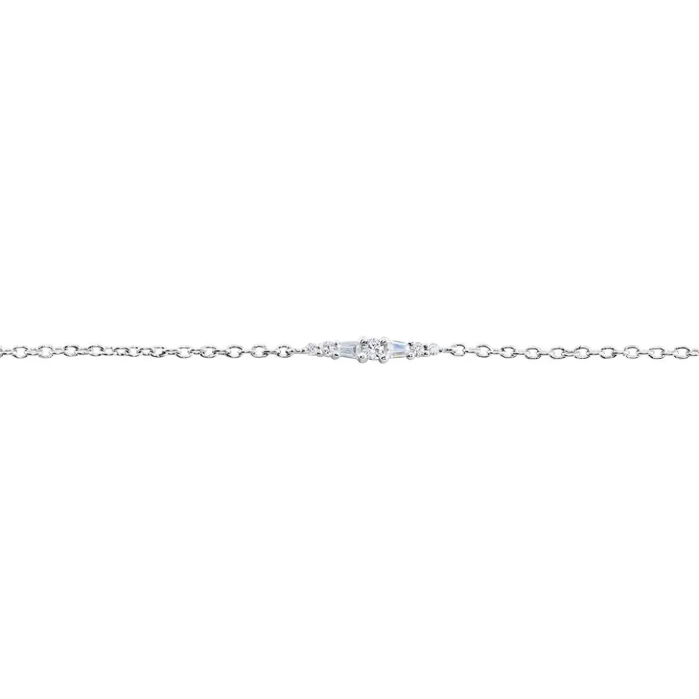 Bracelet Adriaan Argent Blanc Oxyde De Zirconium