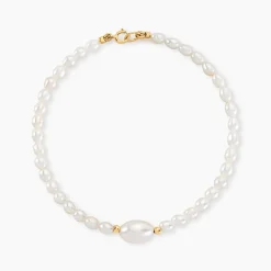 Bracelet Akil Or Jaune Perle De Culture