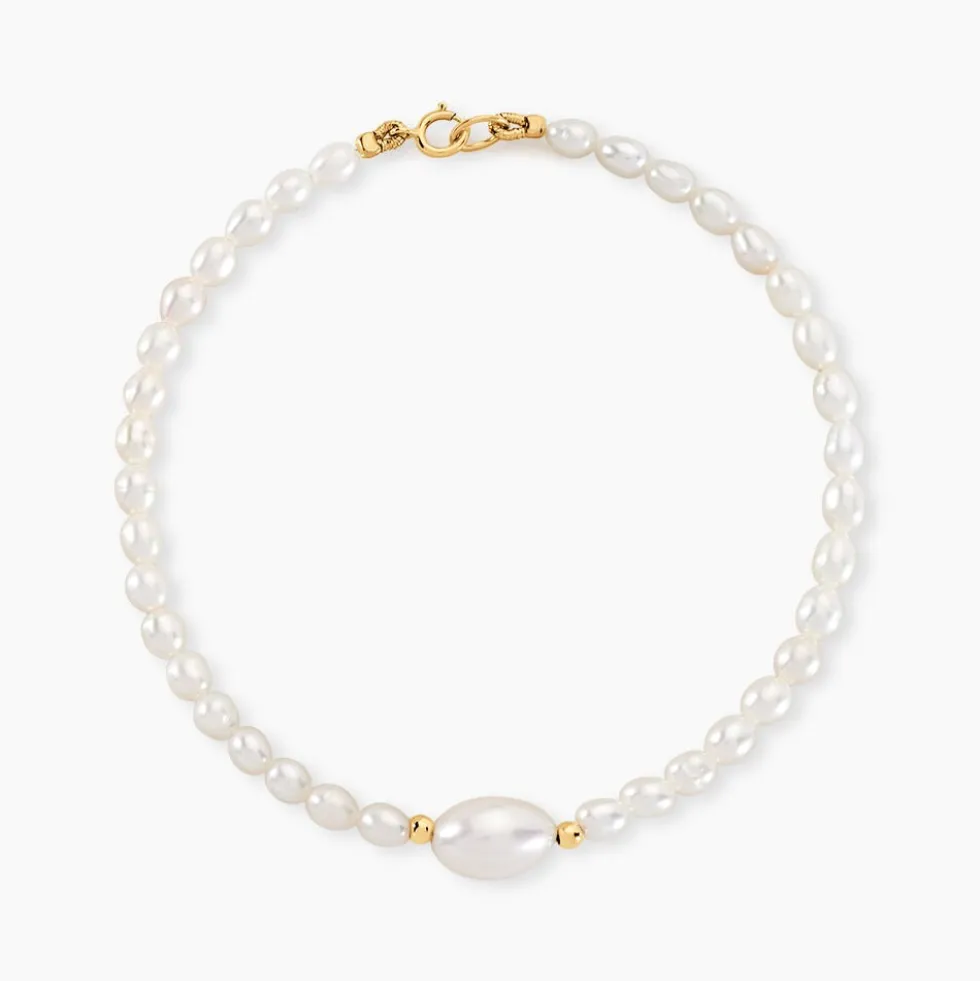 Bracelet Akil Or Jaune Perle De Culture