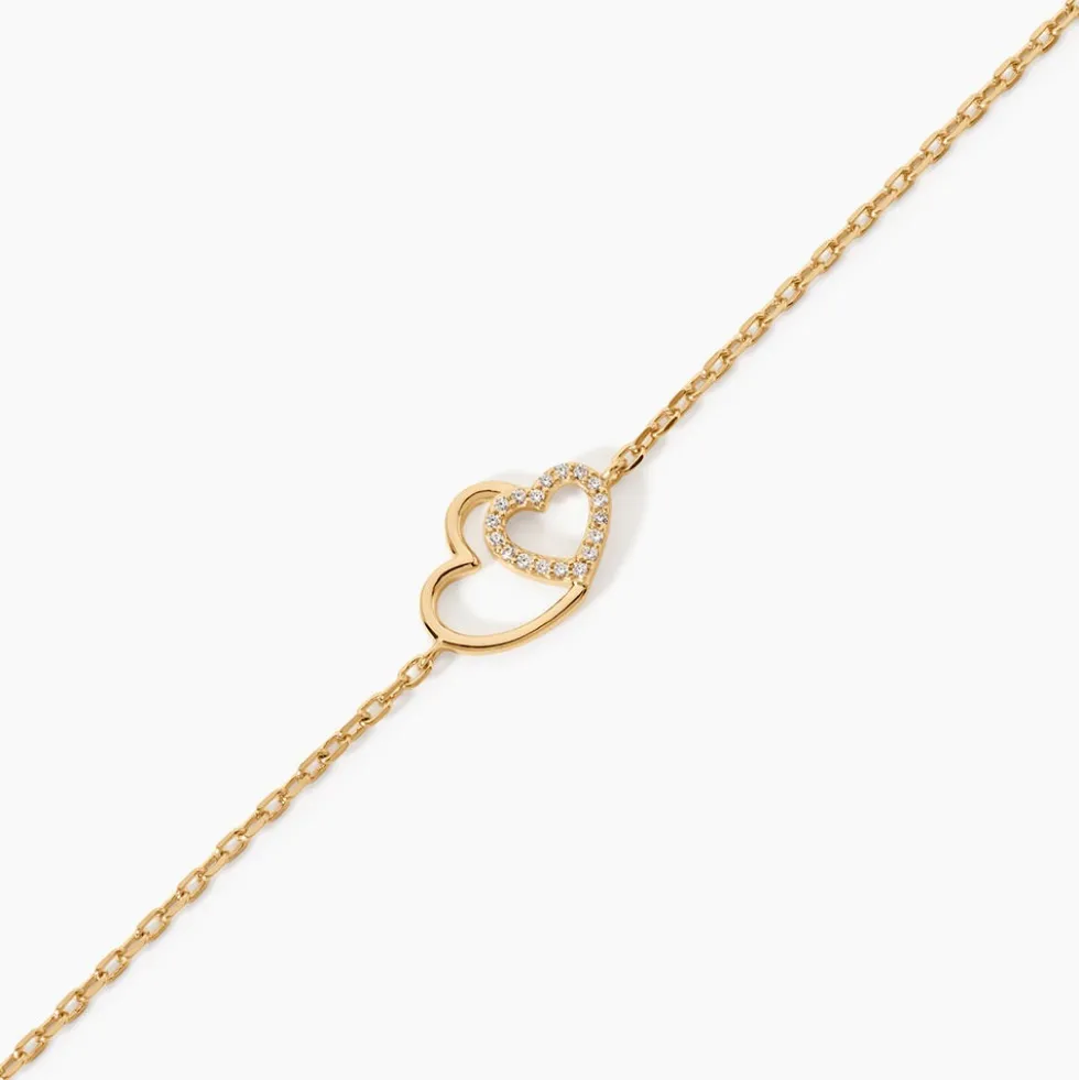 Bracelet Alexandra Plaqué Or Jaune Oxyde De Zirconium
