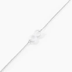 Bracelet Alicia Argent Blanc Céramique