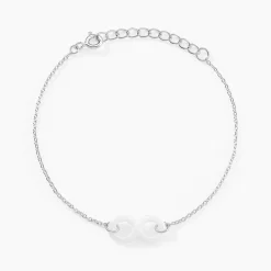Bracelet Alicia Argent Blanc Céramique