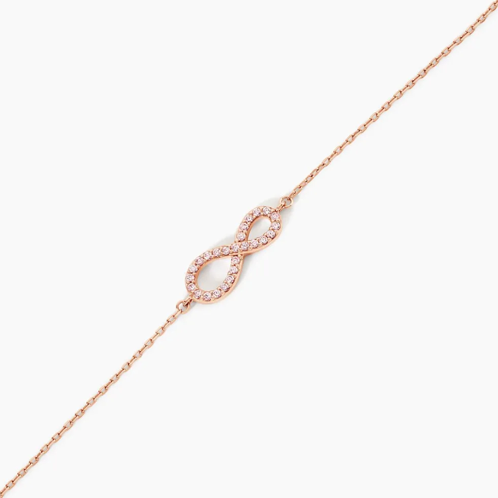 Bracelet Amita Argent Rose Oxyde De Zirconium