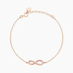 Bracelet Amita Argent Rose Oxyde De Zirconium