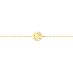 Bracelet Anahid Or Jaune Oxyde De Zirconium