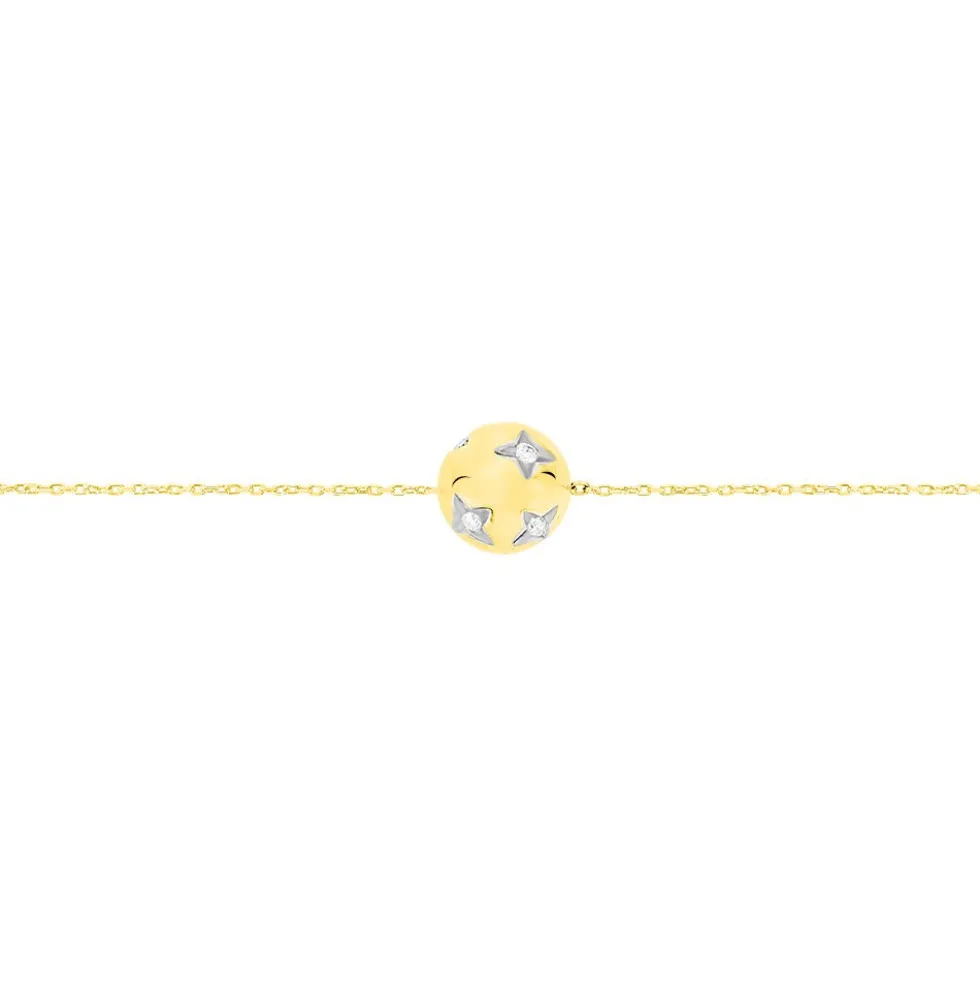 Bracelet Anahid Or Jaune Oxyde De Zirconium
