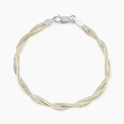 Bracelet Anaiz Argent Bicolore