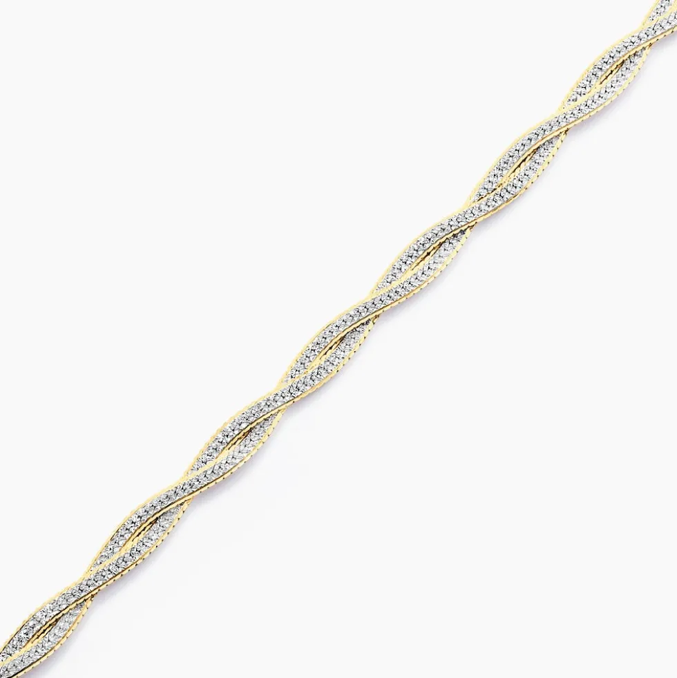 Bracelet Anaiz Argent Bicolore