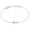 Bracelet Angel Argent Blanc Oxyde De Zirconium