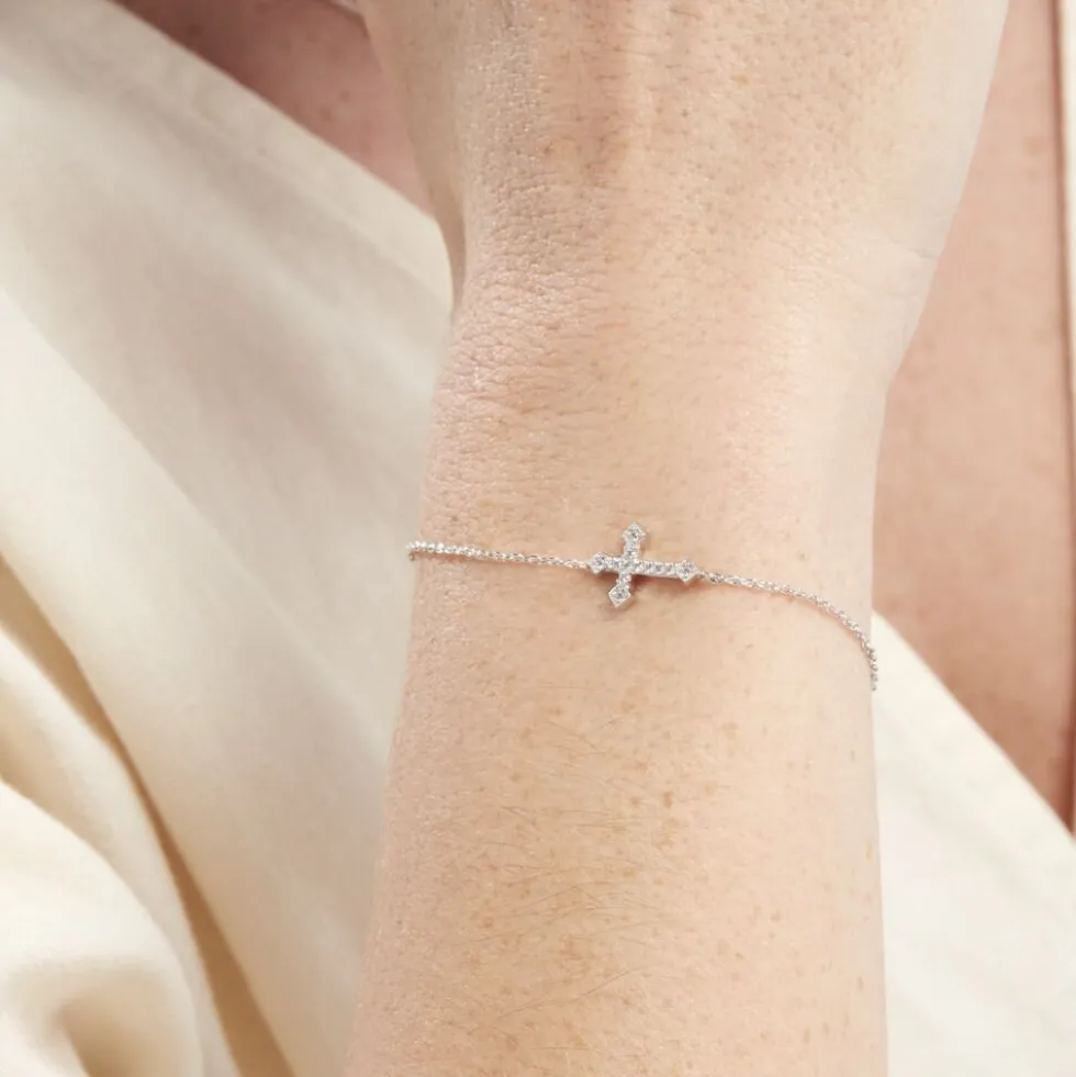 Bracelet Angel Argent Blanc Oxyde De Zirconium