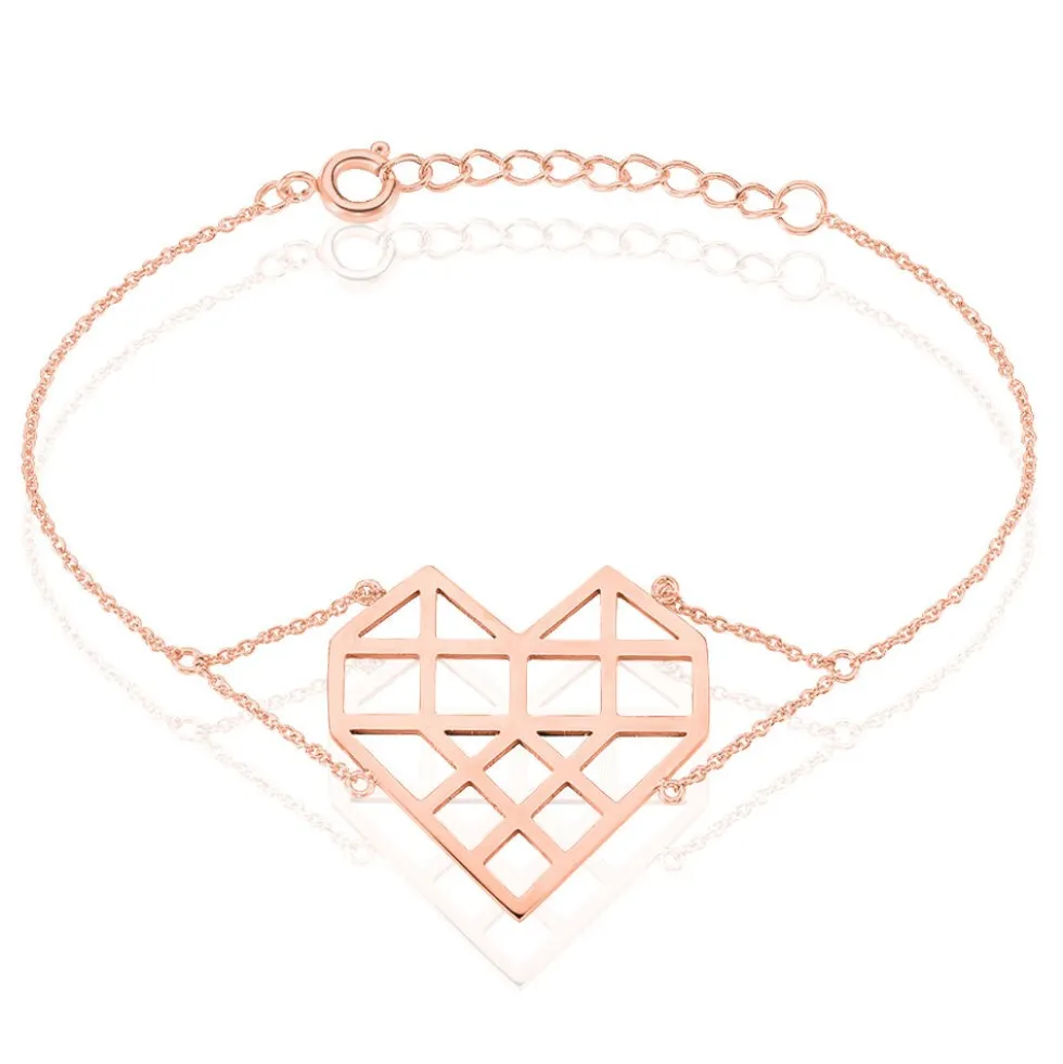 Bracelet Angeles Acier Rose