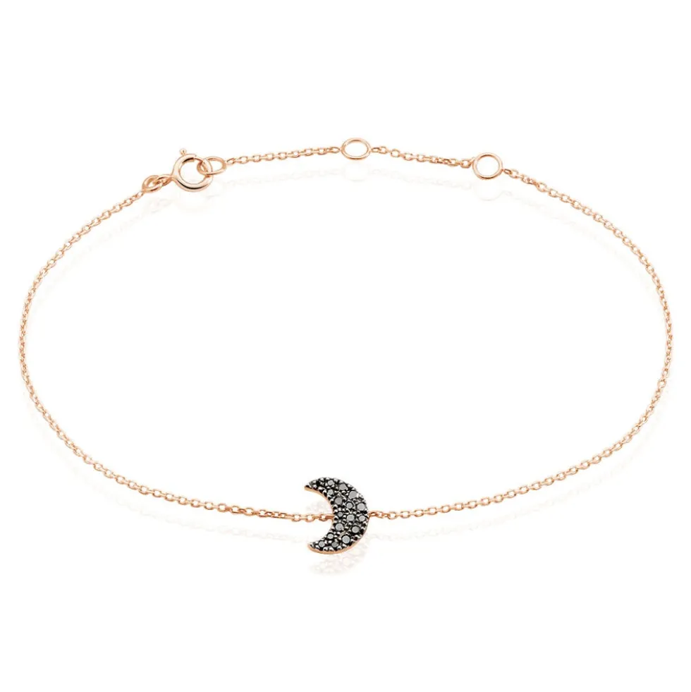 Bracelet Anne-marie Or Rose Diamant