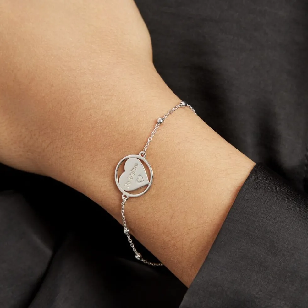 Bracelet Argent Blanc Akosua