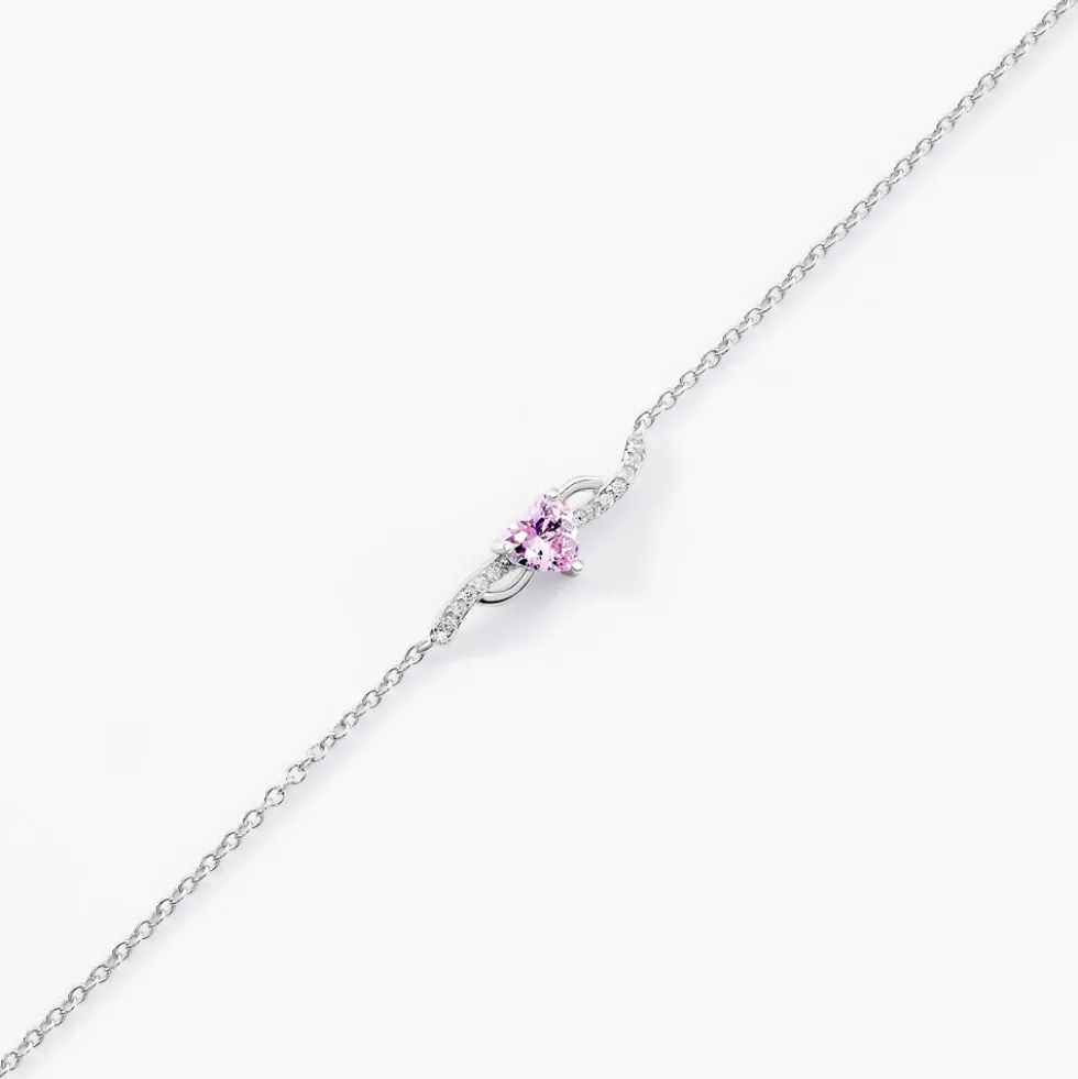 Bracelet Argent Blanc Avalon Oxyde De Zirconium