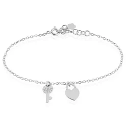 Bracelet Argent Blanc Jim