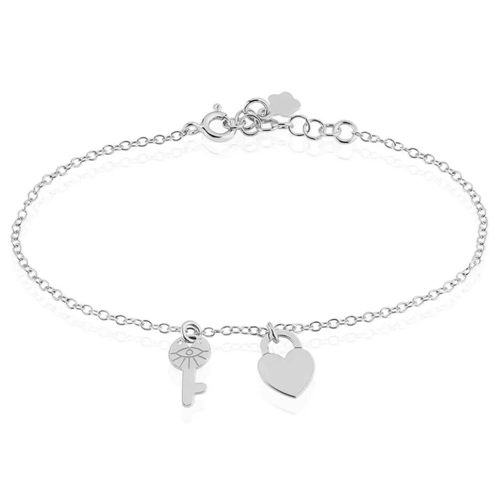 Bracelet Argent Blanc Jim