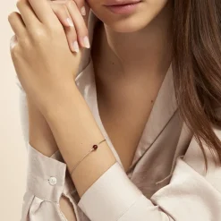 Bracelet Argent Blanc Katoucha Ambre
