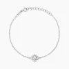 Bracelet Argent Blanc Maximille Oxydes De Zirconium