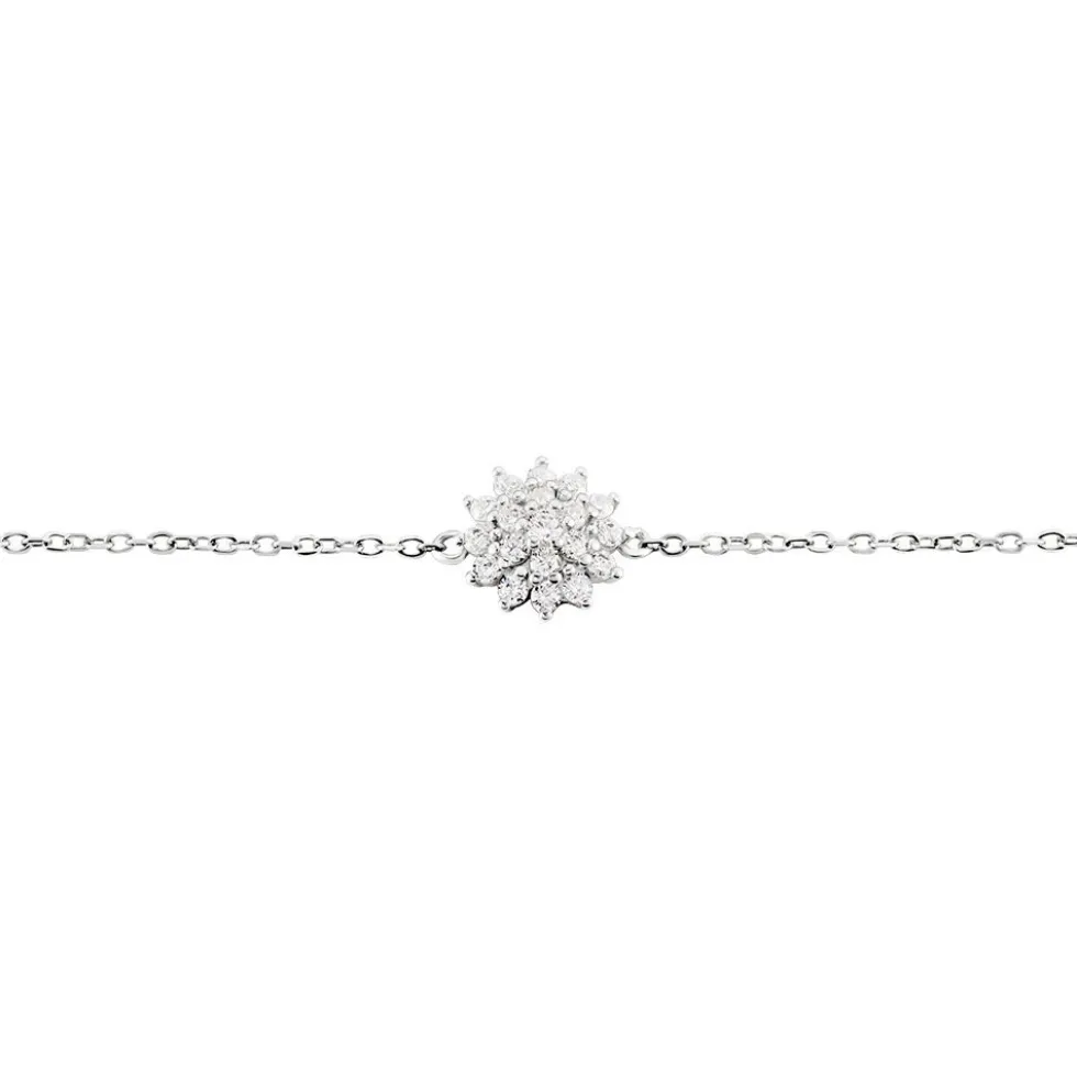 Bracelet Argent Blanc Maximille Oxydes De Zirconium