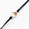 Bracelet Argent Blanc Mialy Ambre