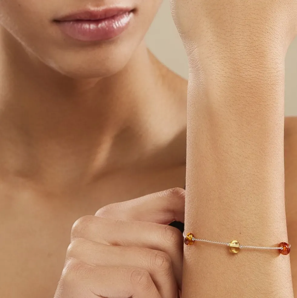 Bracelet Argent Blanc Siaae Ambres